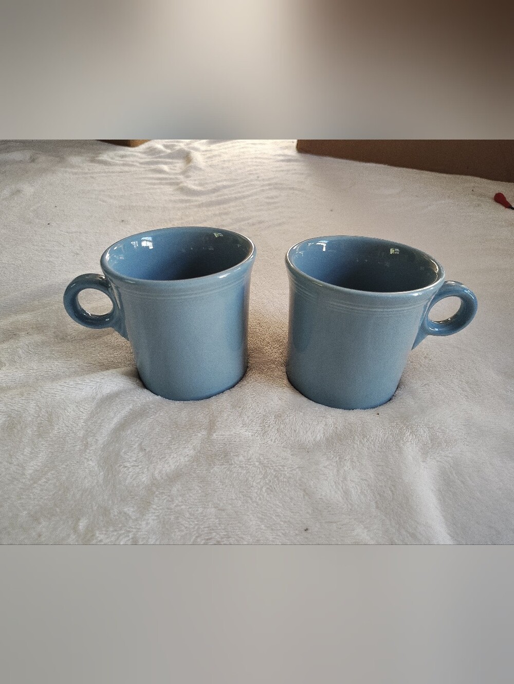 Fiestaware Periwinkle Blue O Handle Coffee Cup Lot Of 2